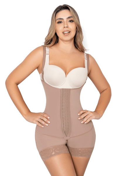 Full Back Smoothing Tummy Control Shaper with Hooks | Jackie London