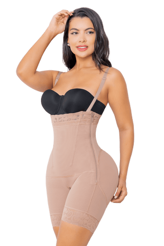 Jackie London 2835 - High Waisted Butt Enhancer With Side Zipper