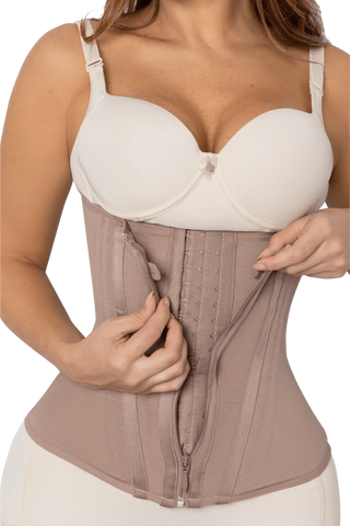 Close-up detail 2 of the Mocha Hourglass Waist Trainer shapewear by Jackie London