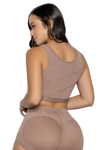 Back view of a woman wearing Support Bra shapewear by Jackie London