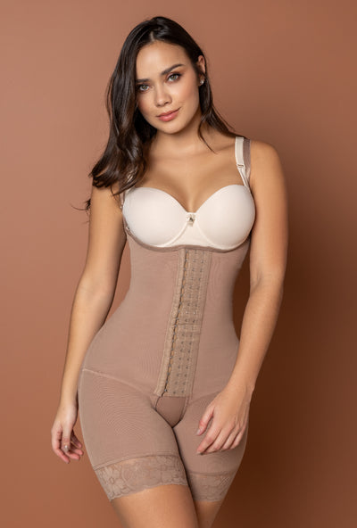 JACKIE LONDON 1015 - PANTY BODY SHAPER WITH COVERED BACK AND ZIPPER - Jessy  Fajas