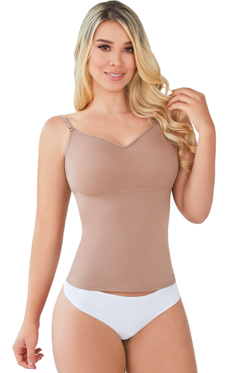 Jackie London Long Body Shaper w/ Brassiere and Sleeves Post