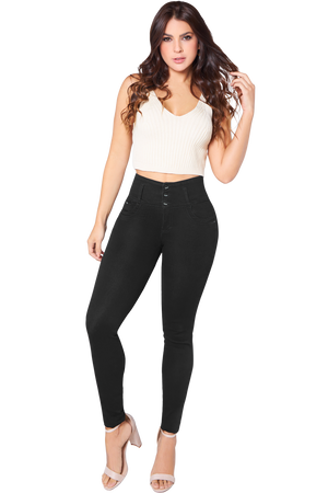 Jackie London Jeans 2210 - High Rise Skinny Push-Up Jeans for a Flattering  Fit